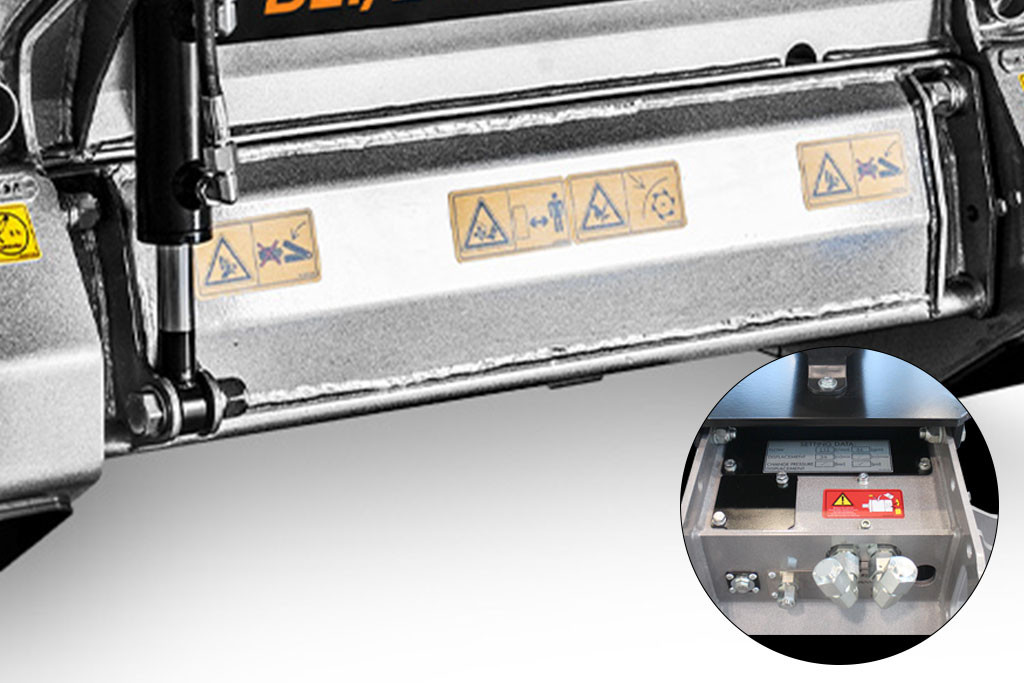 Hydraulic front hood for excavator AUX line | FAE Hydraulic front hood for excavator AUX line | FAE