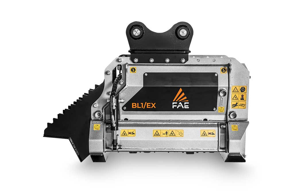 BL1/EX - BL1/EX/VT, trituradora para excavadoras, con tecnología bite limiter