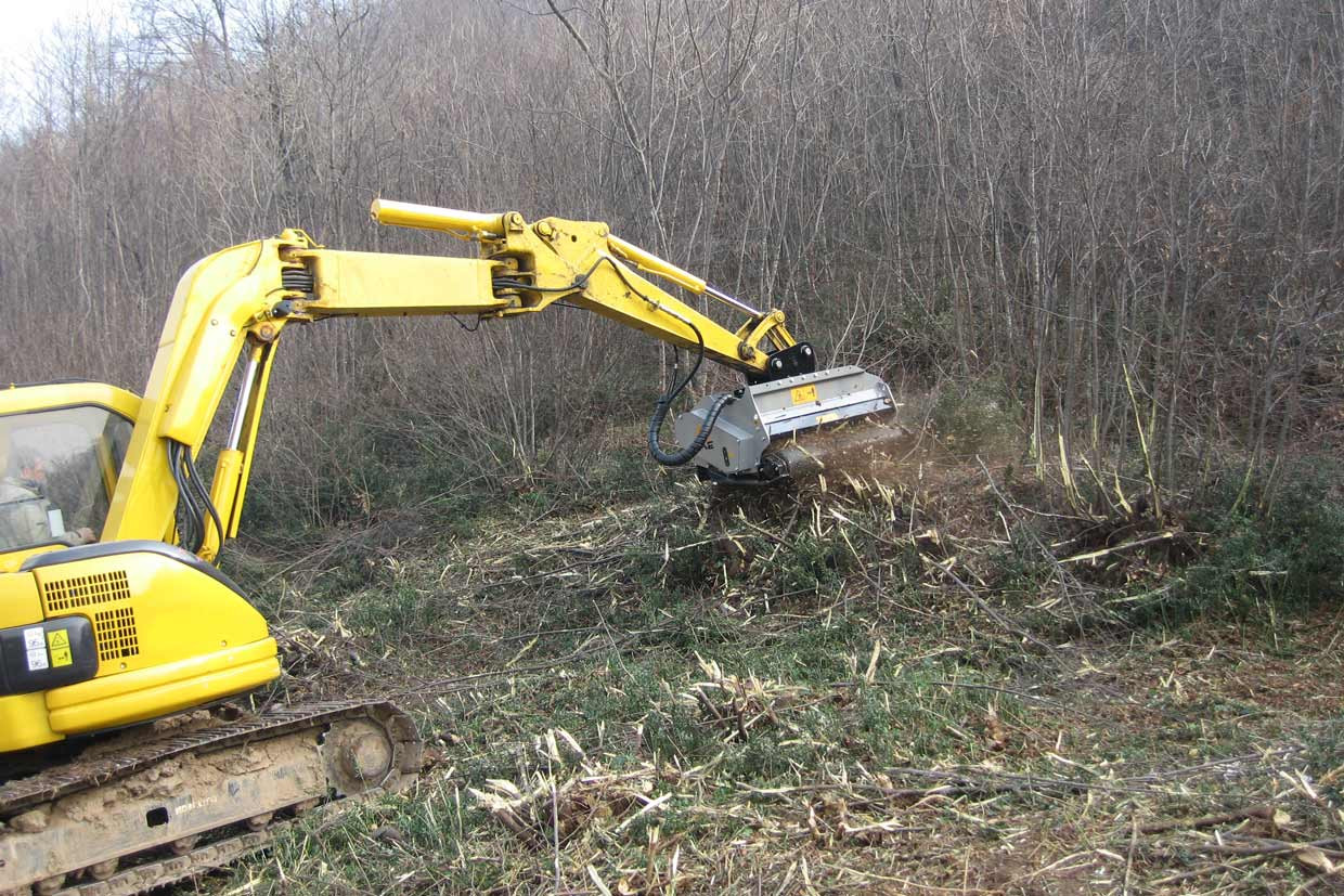 PMM/EX, forestry mulcher for the maintenance of the banks of canals, rivers and lakes 