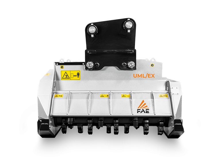 UML/EX/VT - UML/EX/SONIC, Forestry mulcher for excavator with fixed tooth rotor or with swinging hammer rotor, from 14 to 20 t UML/EX/VT - UML/EX/SONIC, Forestry mulcher for excavator with fixed tooth rotor or with swinging hammer rotor, from 14 to 20 t