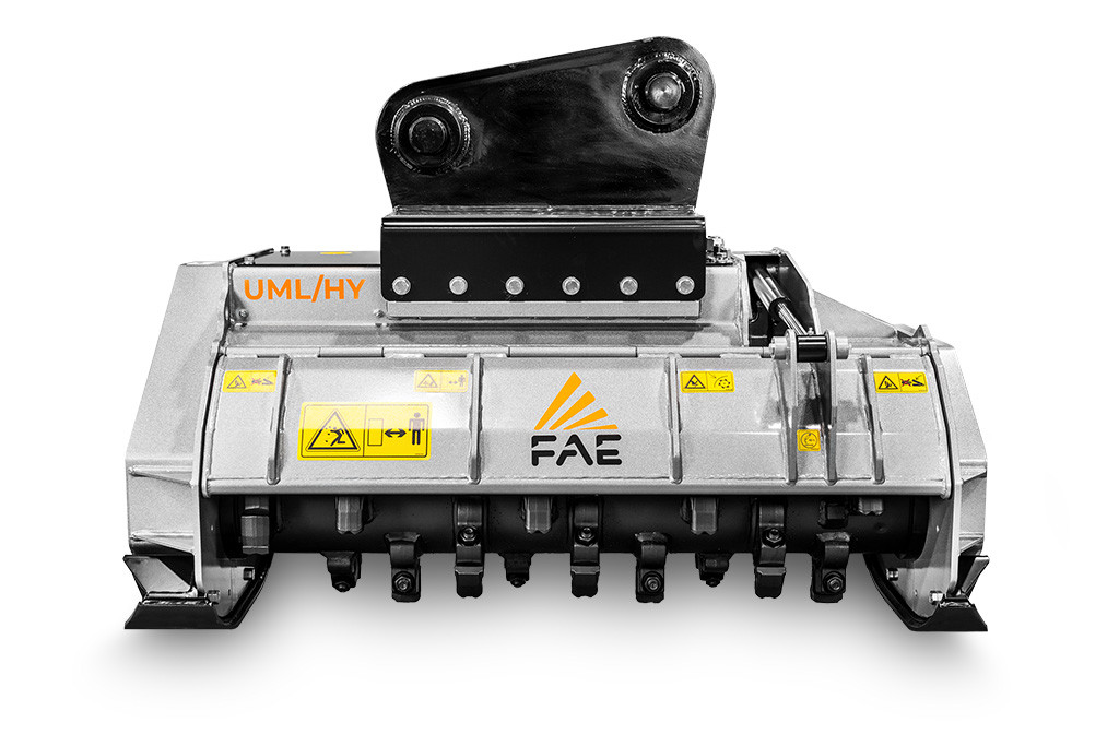 UML/HY - UML/HY/VT- UML/HY/SONIC - FML/HY, forestry mulcher for excavator, with fixed tooth rotor or with swinging hammer rotor