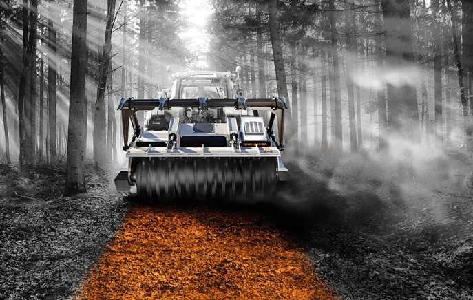 Choose FAE mechanical power take-off headers: forestry mulcher, forestry cutter, stump grinder or stone crusher for your tractor!