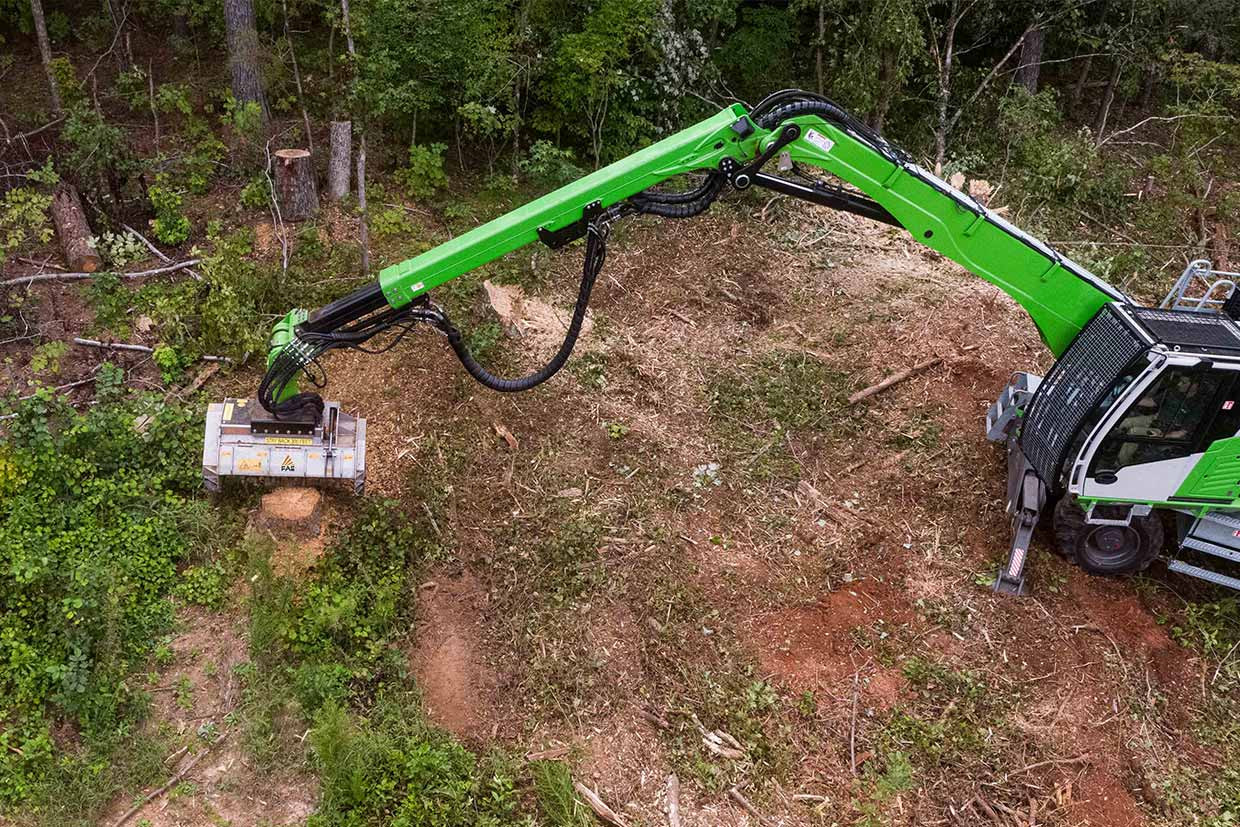 UML/HY - UML/HY/VT- UML/HY/SONIC - FML/HY, shredder for excavators used for the maintenance of the banks of canals, rivers and lakes