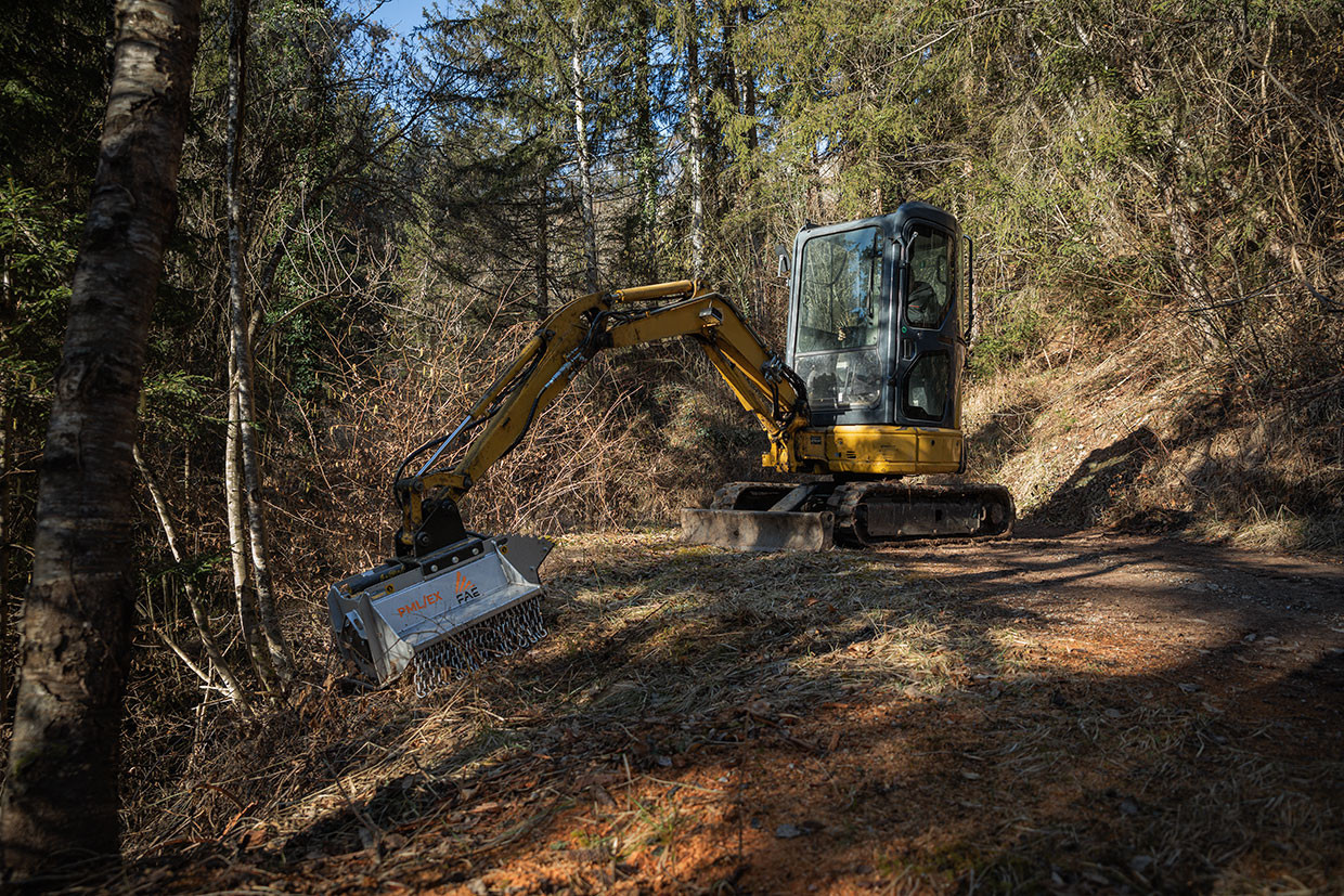 PML/EX, trituradora capaz de triturar vegetación ligera