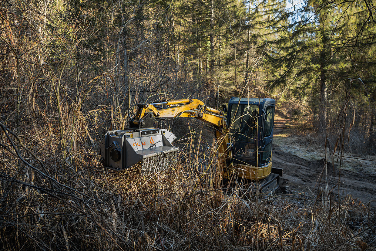 PML/EX, cabezal equipado con martillos PML o cuchillas en Y
