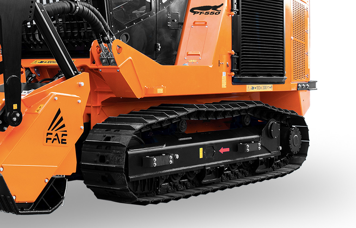 Die Unterwagenstruktur des FAE PT-475 bietet selbst bei den anspruchsvollsten Einsätzen maximale Betriebsleistung und Zuverlässigkeit