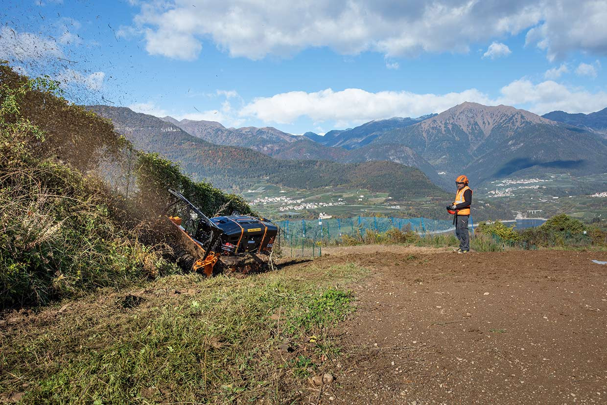 La RCU45, con tecnología Bite Limiter, permite obtener una alta productividad incluso con poca potencia disponible